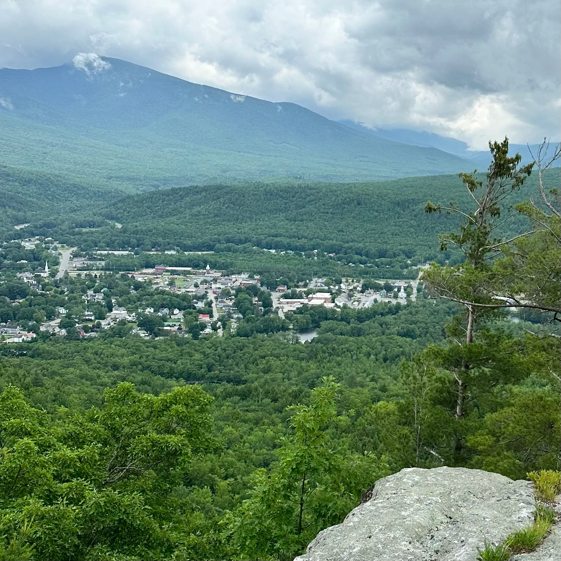 On top of the mountain overlooking Gorham